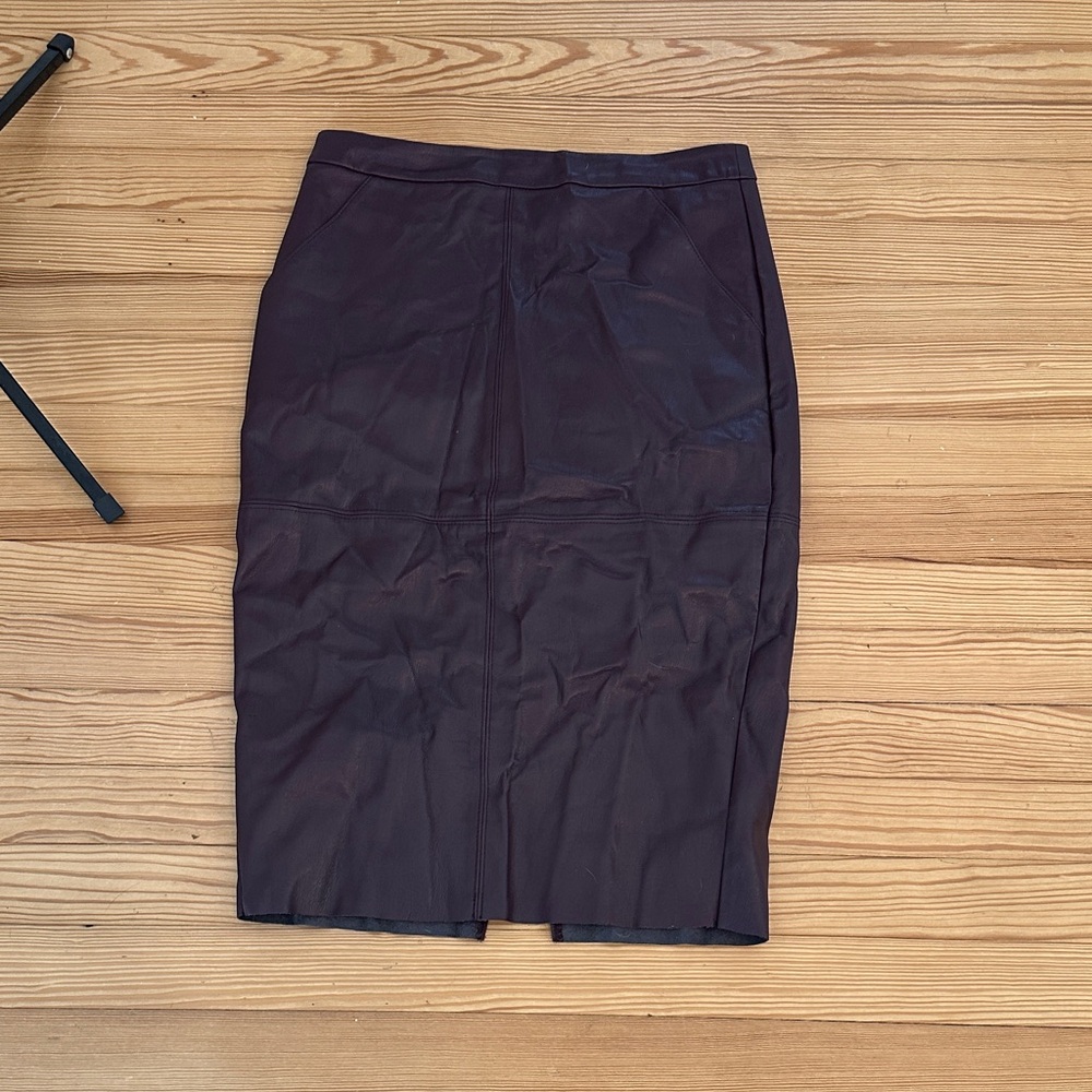 Express Burgundy Pencil Skirt